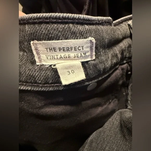 Madewell Black Perfect Vintage Jean Straight Leg - Picture 3 of 5